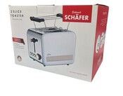 Toaster Retro 2-Scheiben 850 Watt weiß rosegold