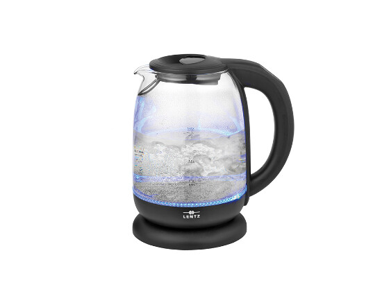 Wasserkocher 1,7 Liter Glas digital schwarz