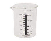 Mini Messbecher Glas 60 ml mit Ausgießlippe