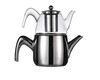 Doppel-Edelstahl-Glass Teekanne induction, Serie Nisa