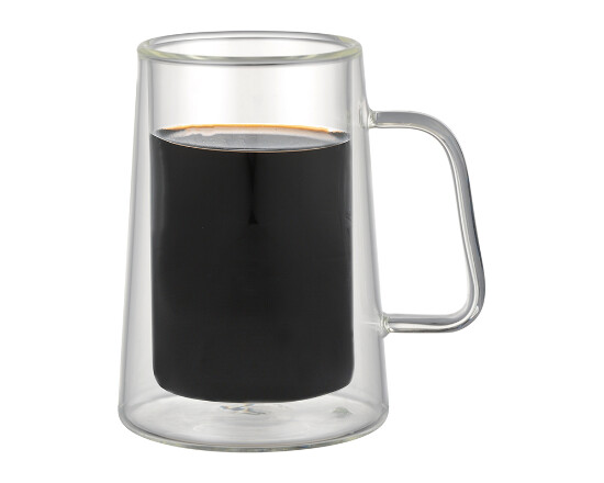 4tlg Kaffeetasse Doppelwand 200  ml klar