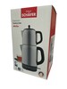 2 in 1 Teekocher 1,7+1 Liter Edelstahl silber